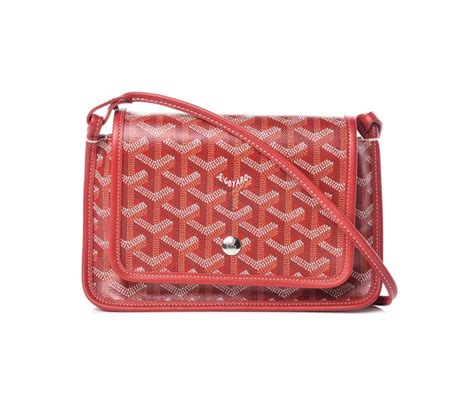 GOYARD Goyardine Plumet Wallet Clutch Red 